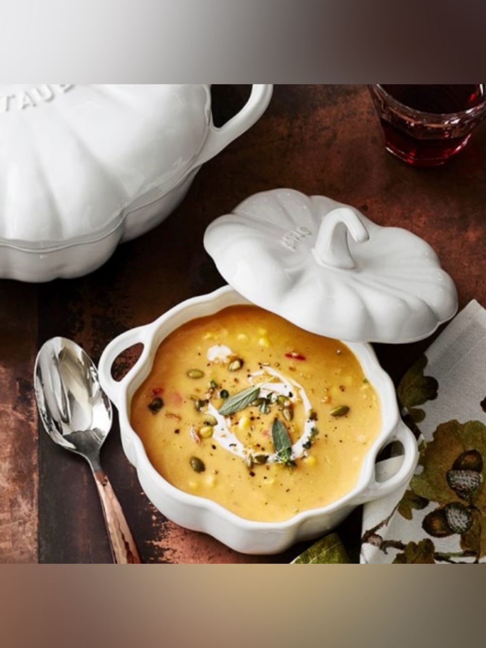Staub Ceramic Mini Pumpkin Cocotte